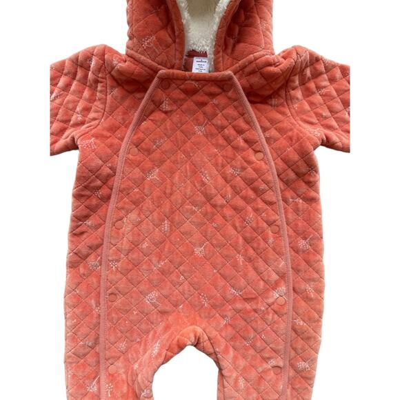 Nordstrom Quilted Velour Bunting Size 9m - Picture 2 of 5